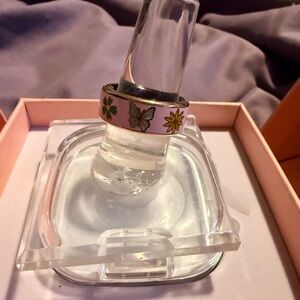 Pink Enamel Smart Fitness and Sleep Tracker Boutique Flower Bow Butterfly 🦋